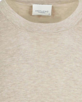 T-shirt knitted beige