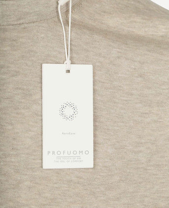T-shirt knitted beige
