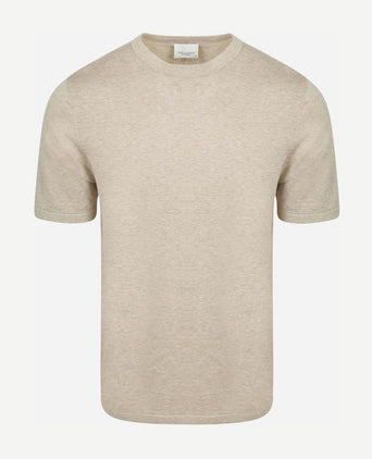 T-shirt knitted beige