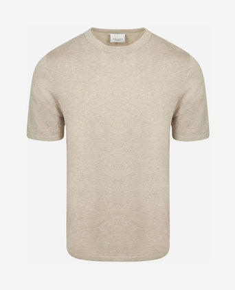 T-shirt knitted beige