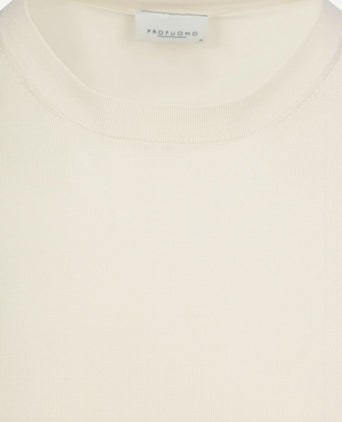 T-shirt knitted ecru