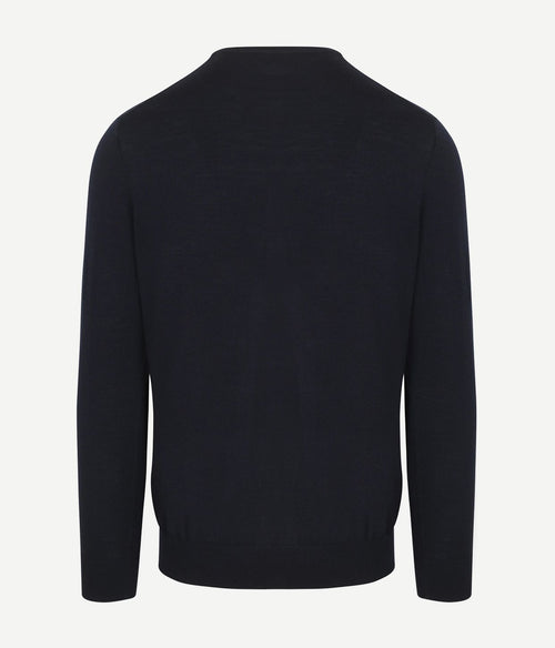 Profuomo pullover merinowol donkerblauw