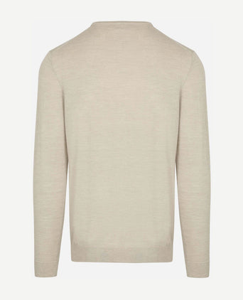 Profuomo pullover merinowol beige