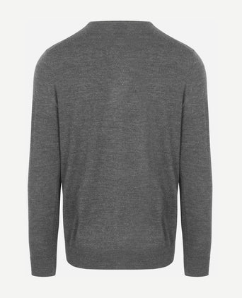Profuomo pullover merinowol grijs
