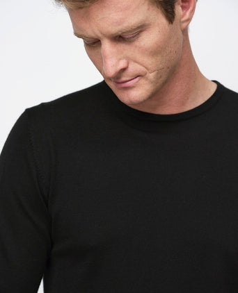 Profuomo pullover merinowol zwart