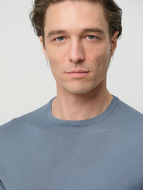 Profuomo pullover merinowol blauw