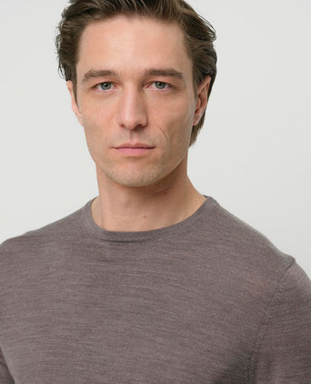 Profuomo pullover merinowol taupe