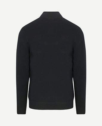 halve rits pullover luxury donkerblauw