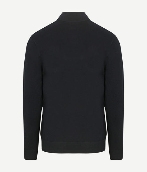 halve rits pullover luxury donkerblauw