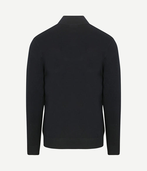 halve rits pullover luxury donkerblauw