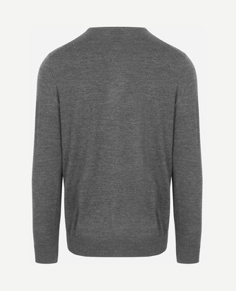 Pullover merinowol grijs