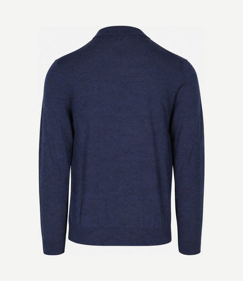 Turtleneck trui merinowol royal blue