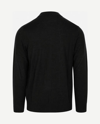 Turtleneck trui merinowol zwart