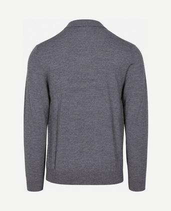 Turtleneck trui merinowol grijs