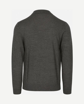 Turtleneck trui merinowol groen