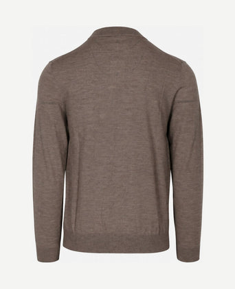 Turtleneck trui merinowol bruin