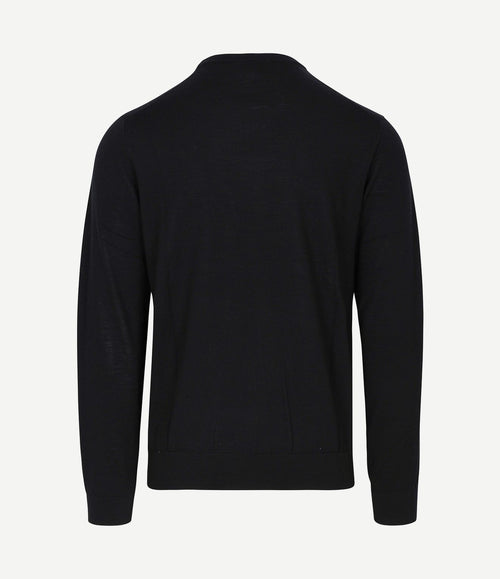 Pullover merinowol zwart
