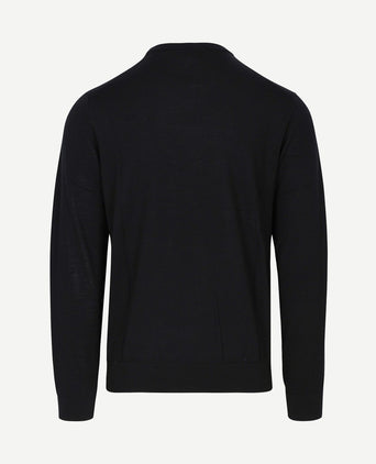 Pullover merinowol zwart