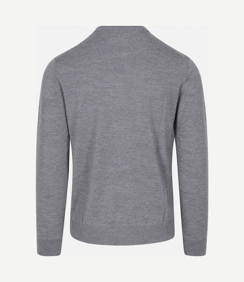 Pullover merinowol grijs