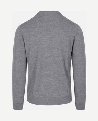 Pullover merinowol grijs