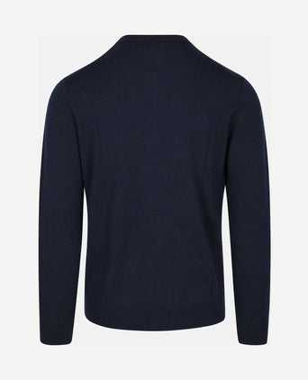 Pullover merinowol donkerblauw