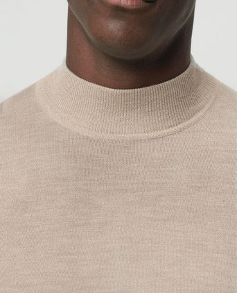 Turtleneck trui merino ecru