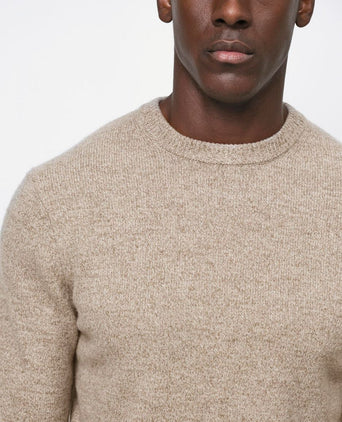 Pullover wol blend sand