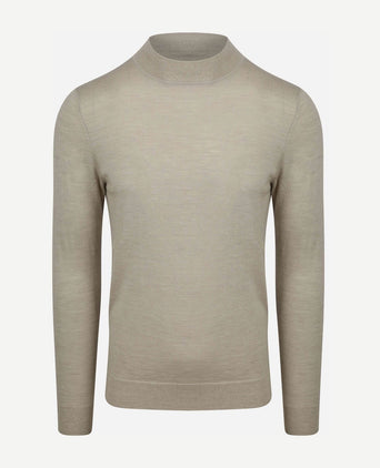 Turtleneck trui merino ecru