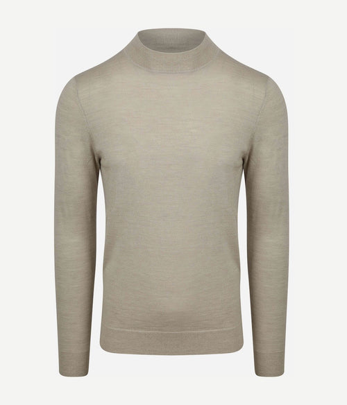 Profuomo turtleneck trui merino ecru