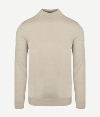 Turtleneck trui merino ecru Turtleneck trui merino ecru