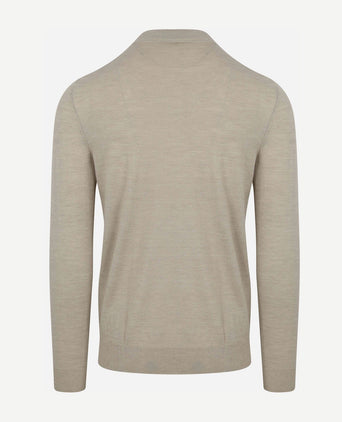 Profuomo turtleneck trui merino ecru