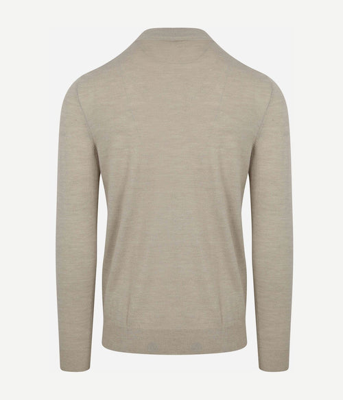 Profuomo turtleneck trui merino ecru