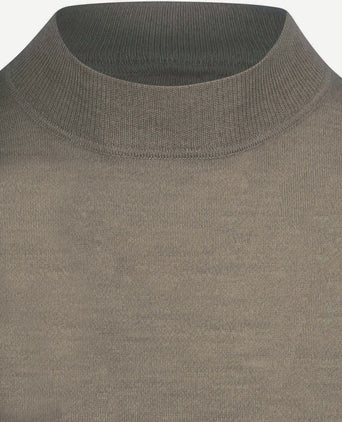 Profuomo turtleneck trui merino groen