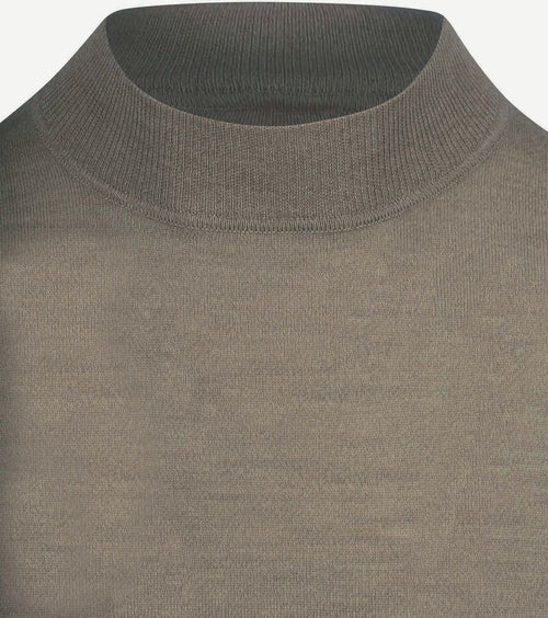 Profuomo turtleneck trui merino groen