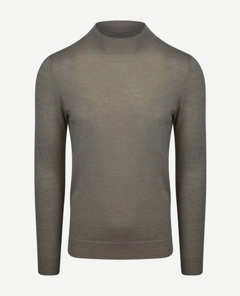 Profuomo turtleneck trui merino groen