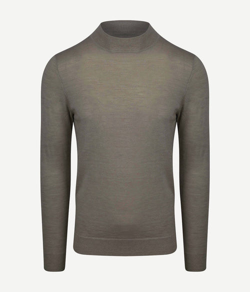 Profuomo turtleneck trui merino groen