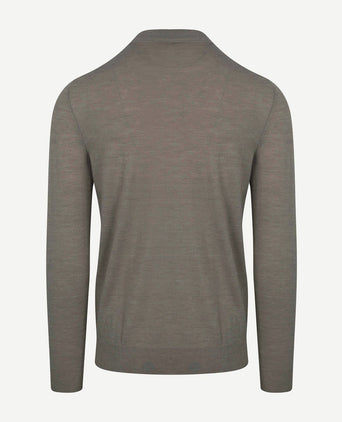 Profuomo turtleneck trui merino groen