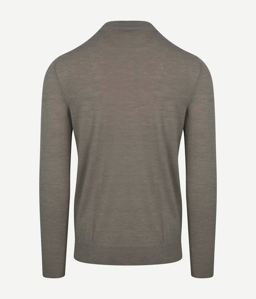 Profuomo turtleneck trui merino groen