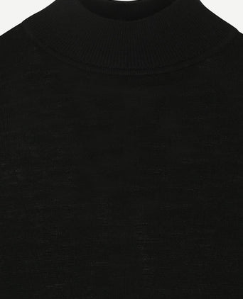 Profuomo turtleneck trui merino zwart
