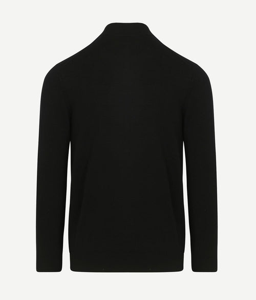 Profuomo turtleneck trui merino zwart