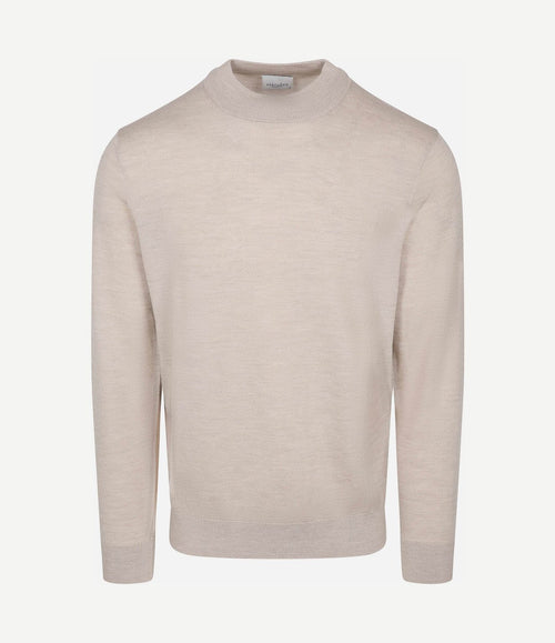 Turtleneck trui merinowol beige