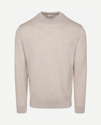 Turtleneck trui merinowol beige