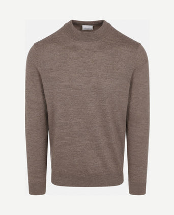 Turtleneck trui merinowol bruin