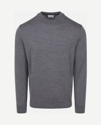 Turtleneck trui merinowol grijs