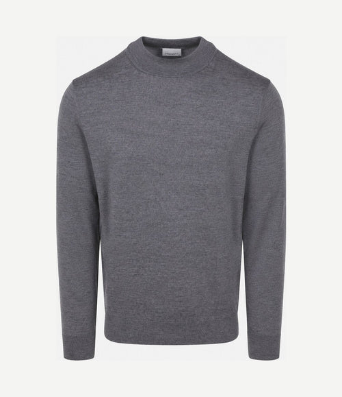 Turtleneck trui merinowol grijs