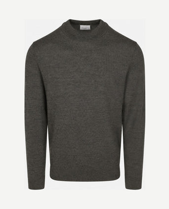 Turtleneck trui merinowol groen