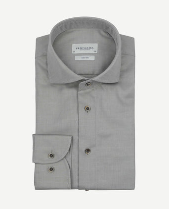 Twill overhemd groen