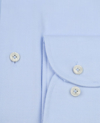 Profuomo twill overhemd lichtblauw | Slim-fit