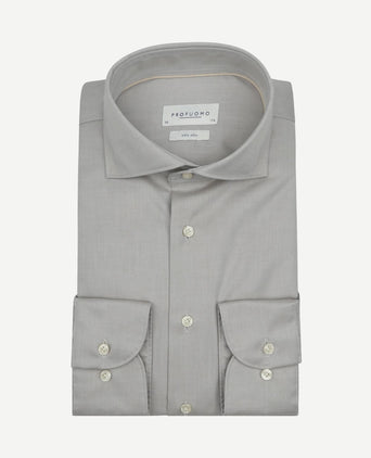Twill overhemd lichtgroen
