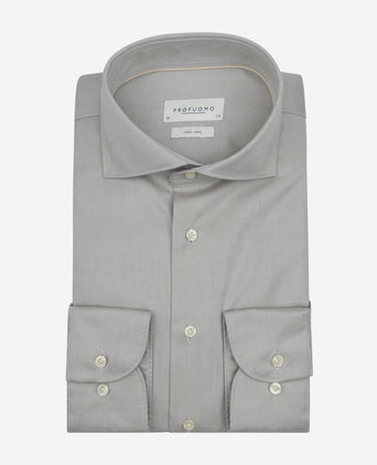 Twill overhemd lichtgroen